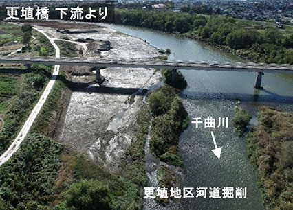 更埴地区河道掘削工事